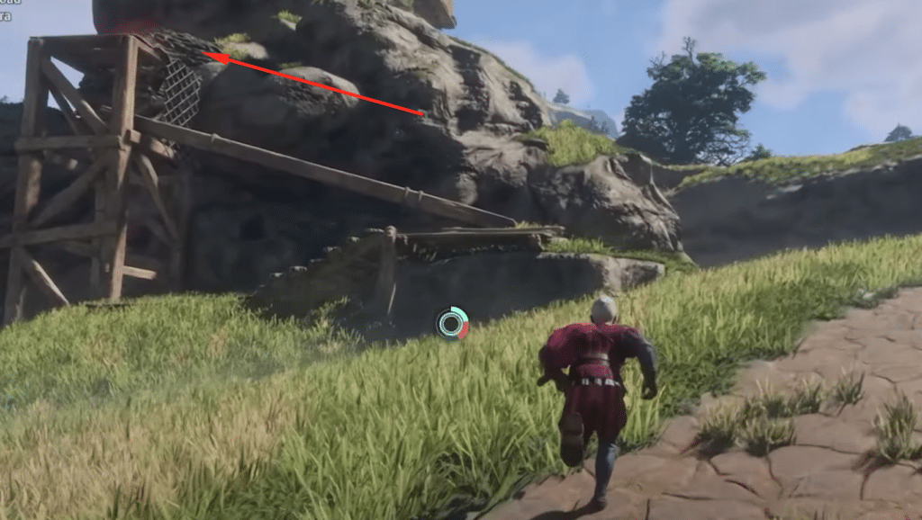 structure you need to climb to get to the sea urchin cluster