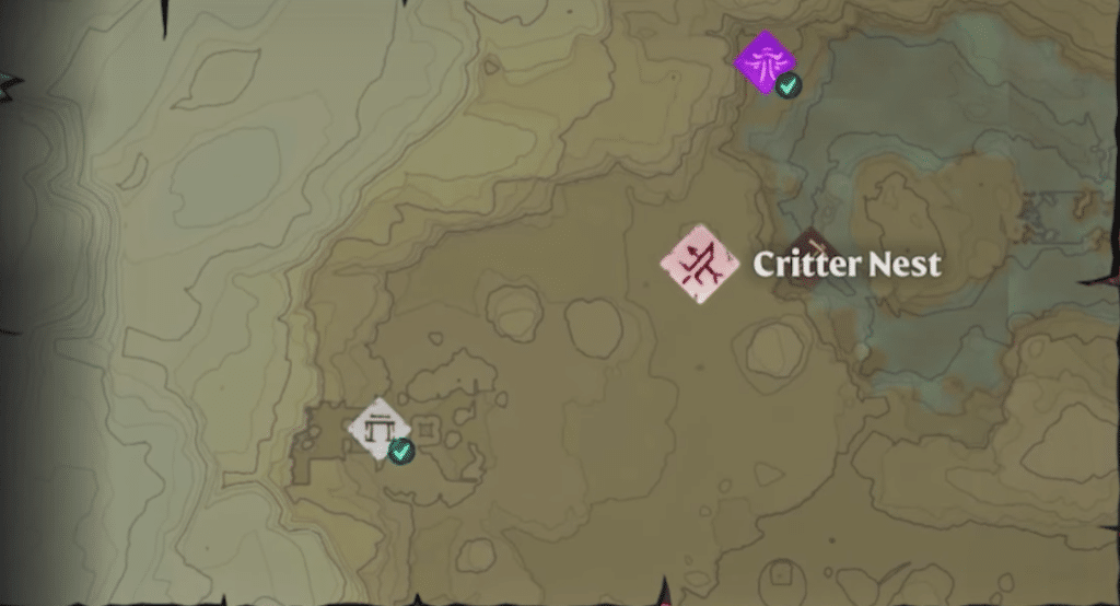 critter nest location