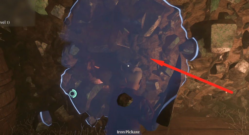 The Sharp Shark Tooth is burried within this Tin ore