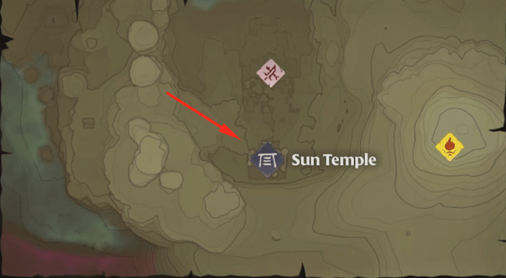 map location for the Fish Fossil
