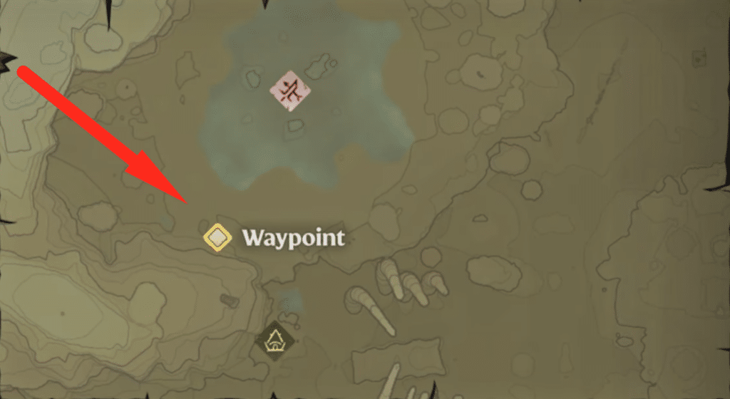 map location for the Dull Shark Tooth