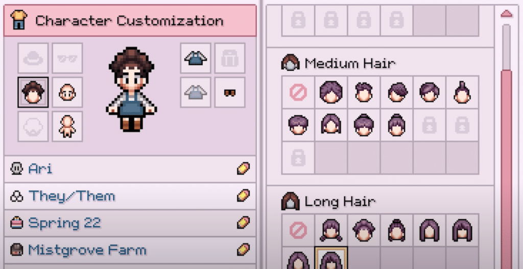 Character Customization - Fields of Mistria: Ultimate Beginners Guide | Tips & Tricks