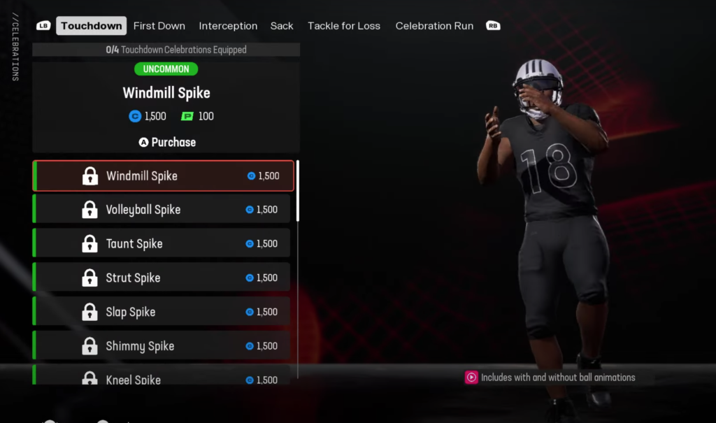 Animations you can unlock
