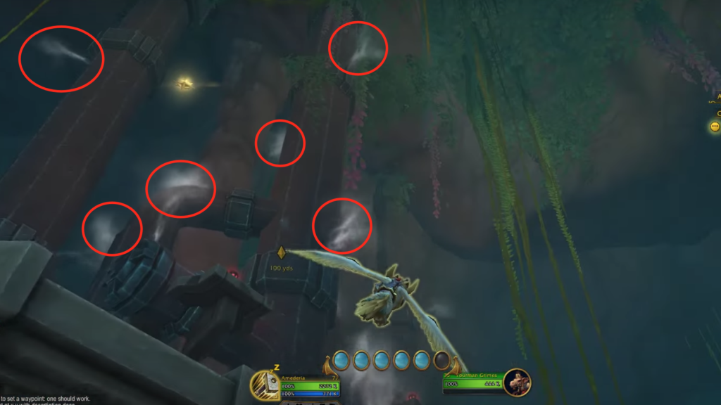 Pipes you need to patch will have steam coming out from them