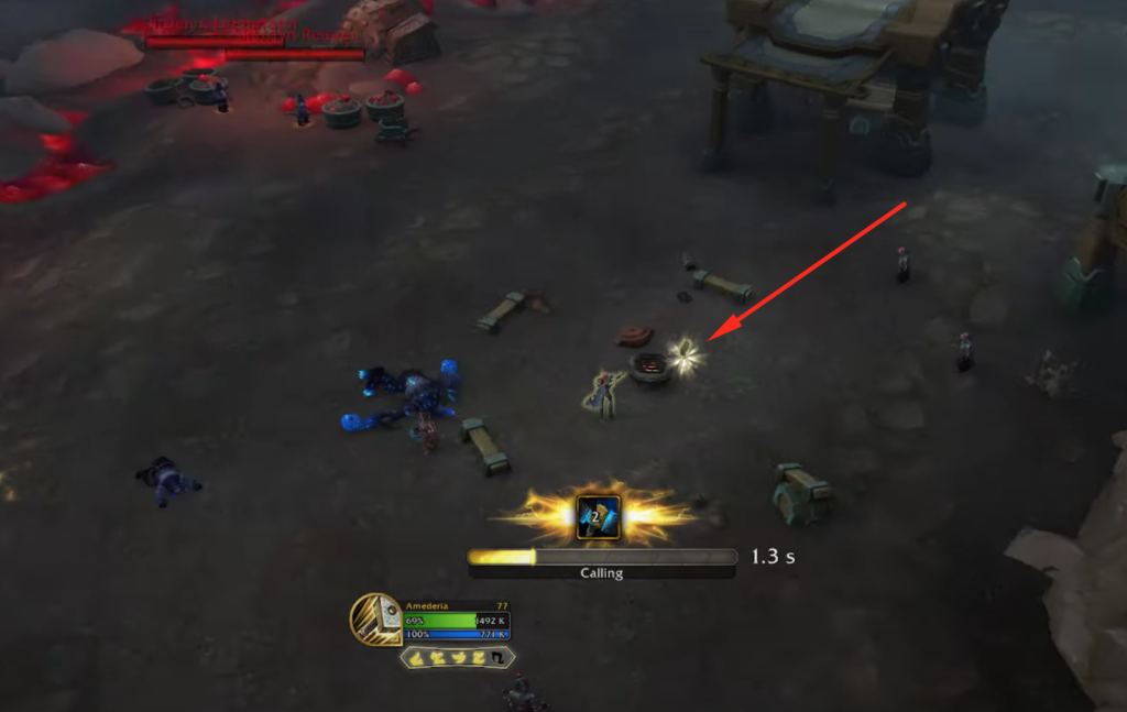Icon you need to click on to evacuate a Holdout