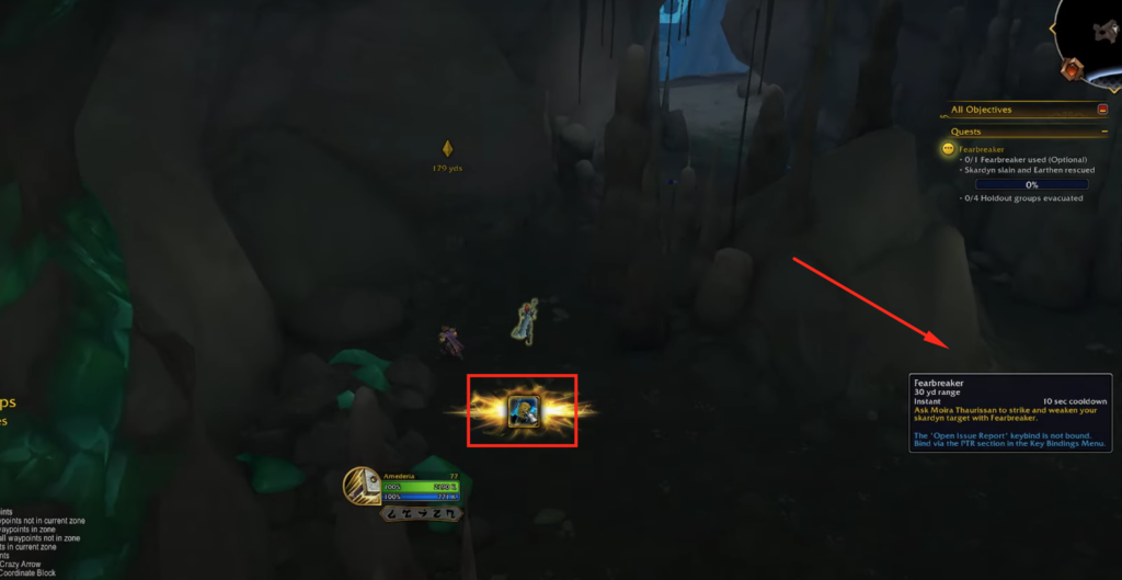 Icon you need to click on to cast the Fearbreaker skill