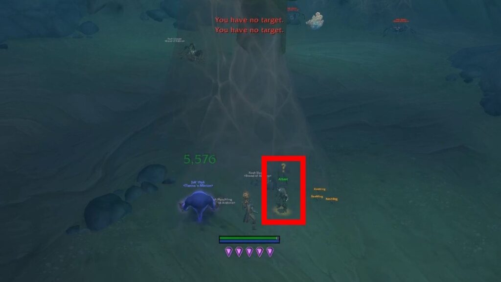 Albert in the cave at the end