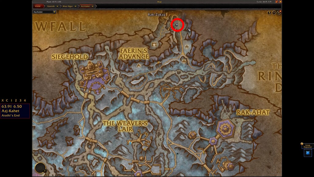 Quest start location