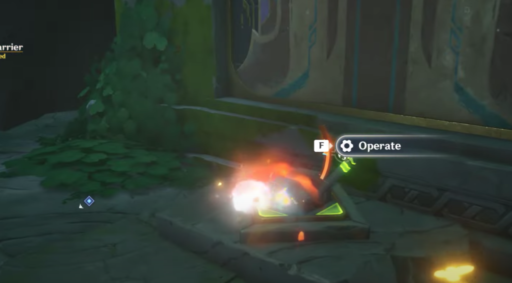 Lever you need to operate using the Saurian