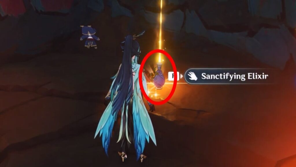Sanctifying Elixir inside Children of Echoes Trove 