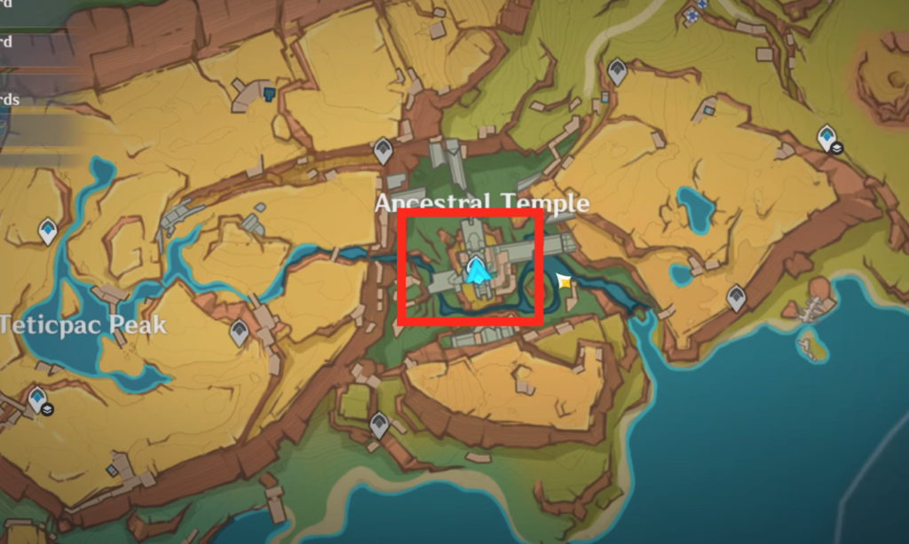 Ancestral Temple location