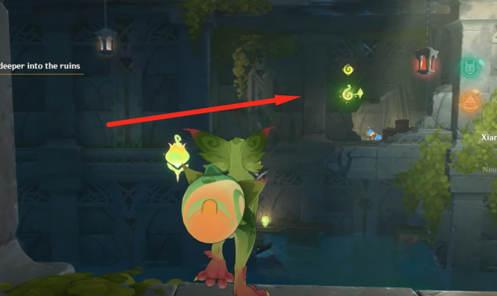 The other side of the area that you need to get to for the last switch