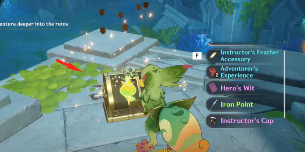 Precious chest you can loot before entering the boss arena
