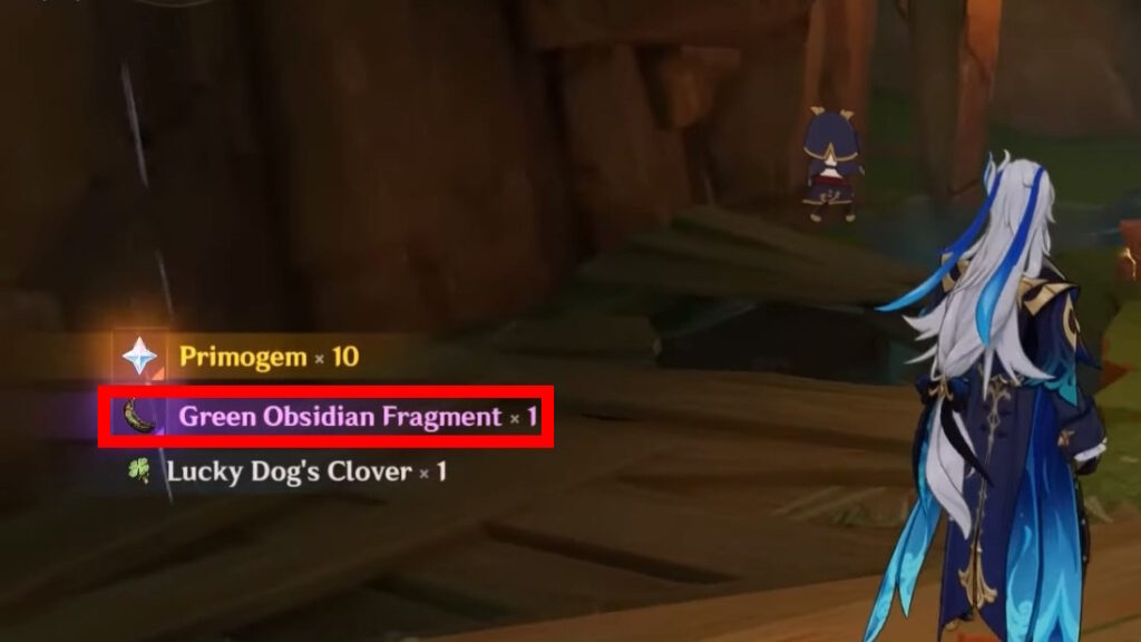 Green Obsidian Fragment