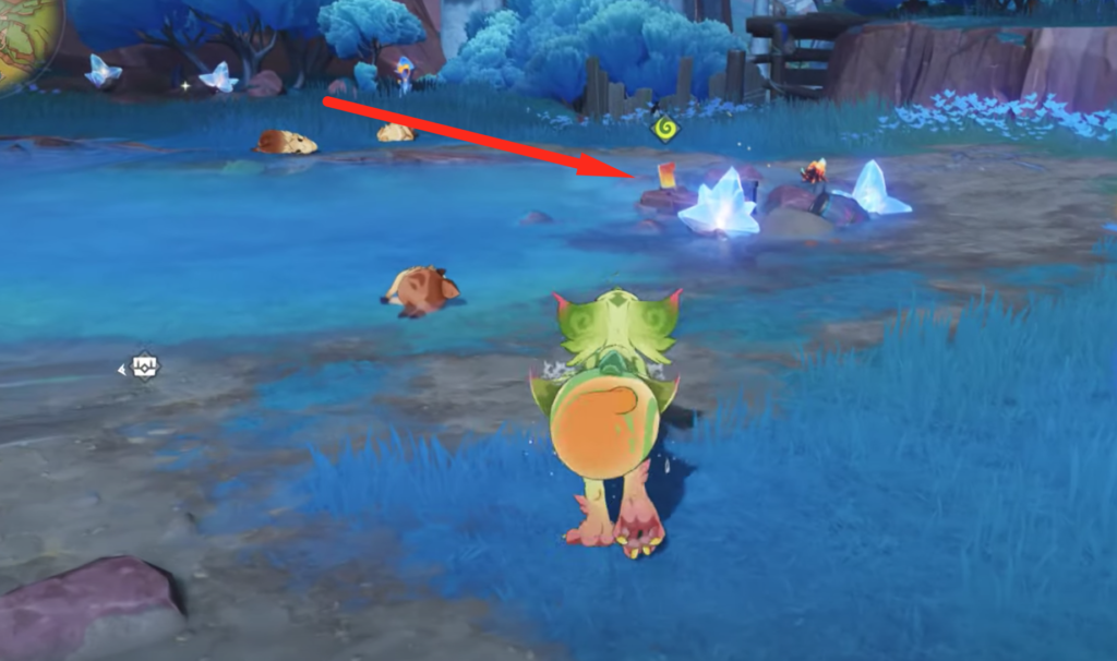Rocks you need to interact with with the Yumkasaur