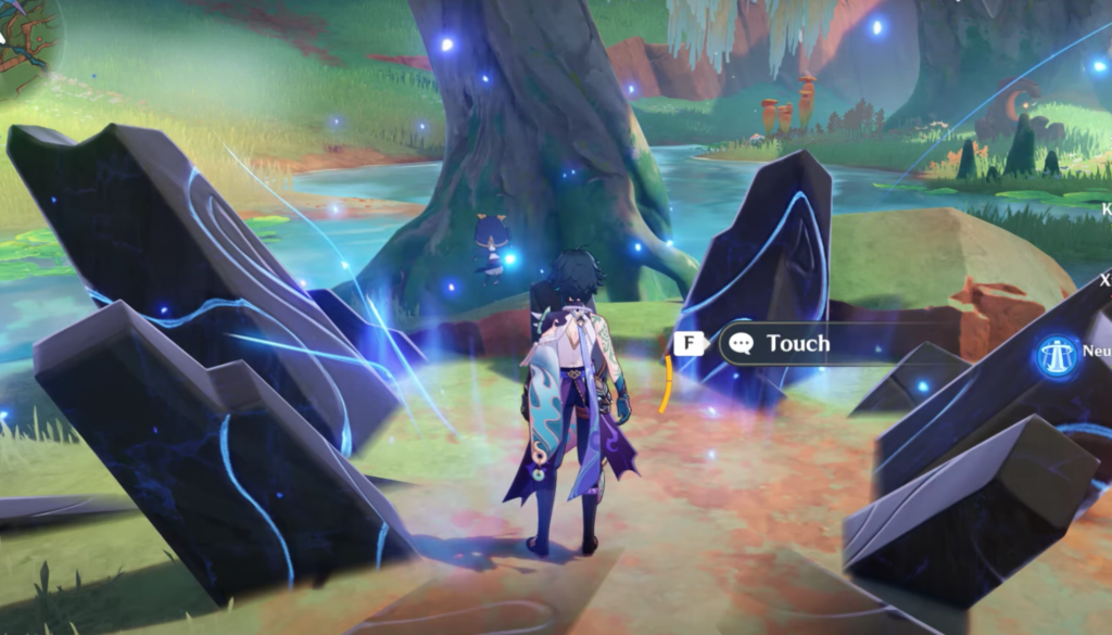 The nightsoul totem you need to go through to get to the trial