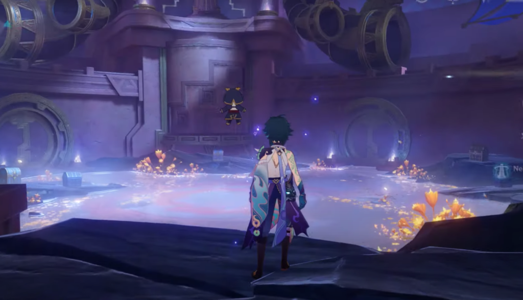 Area where the trial and chests are located
