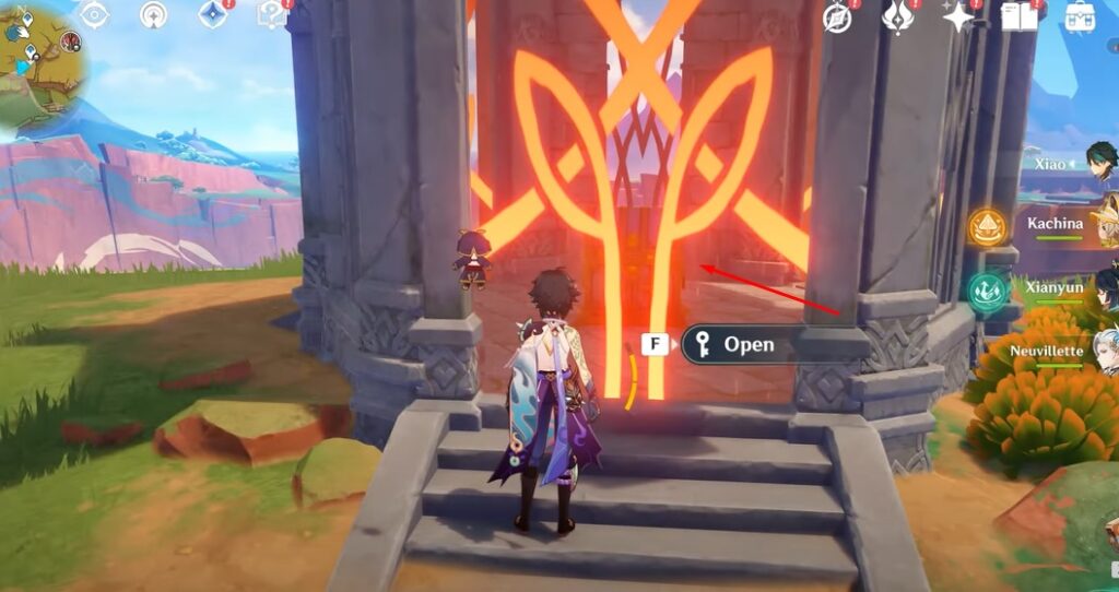 Gate you need to open to access the third chest