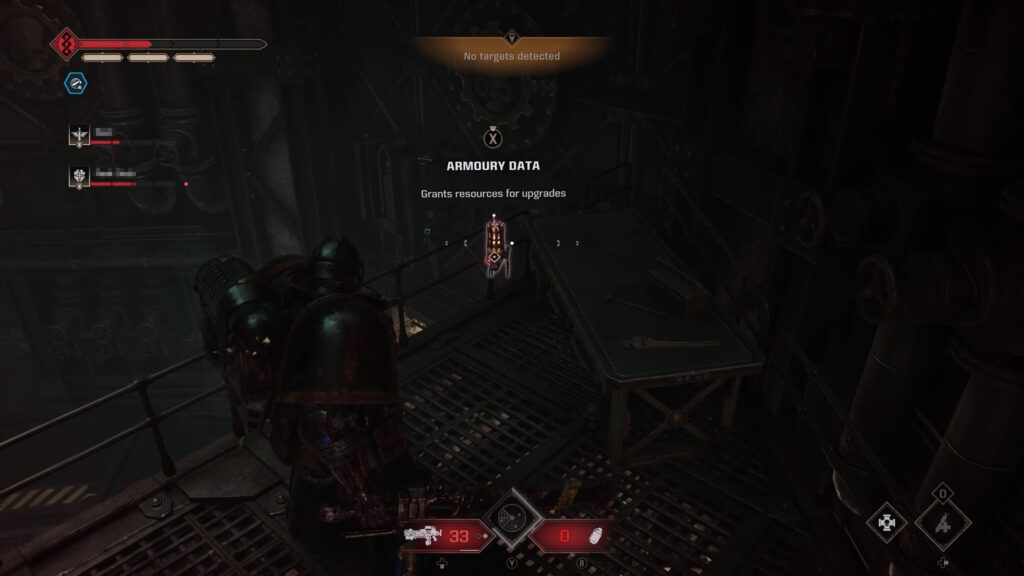 Armoury Data in Operation Mode