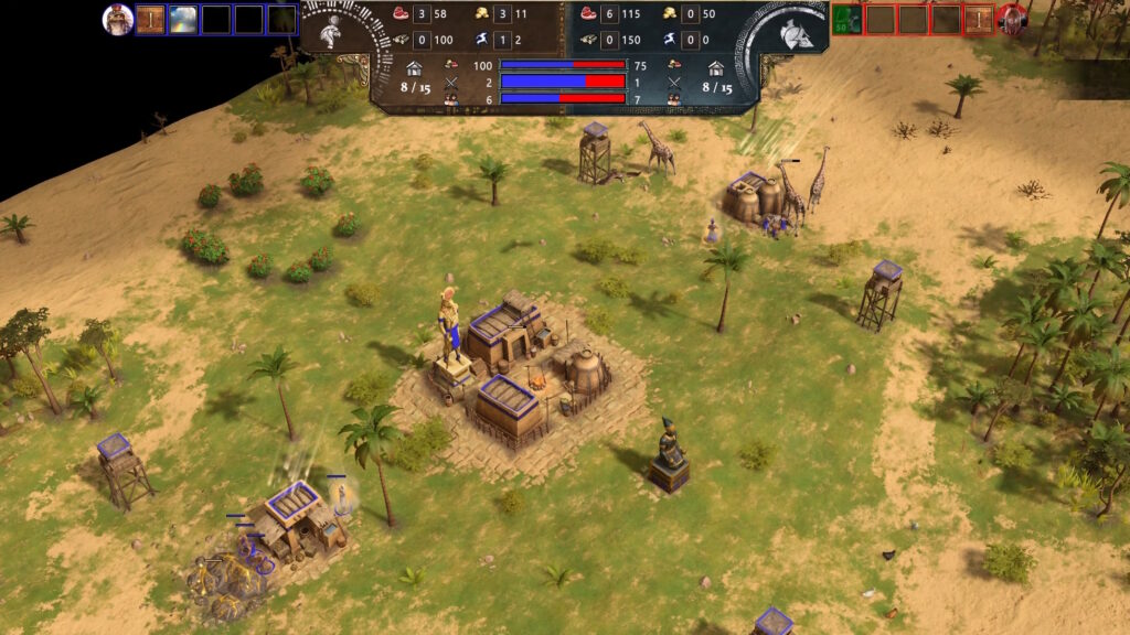Early game progression example