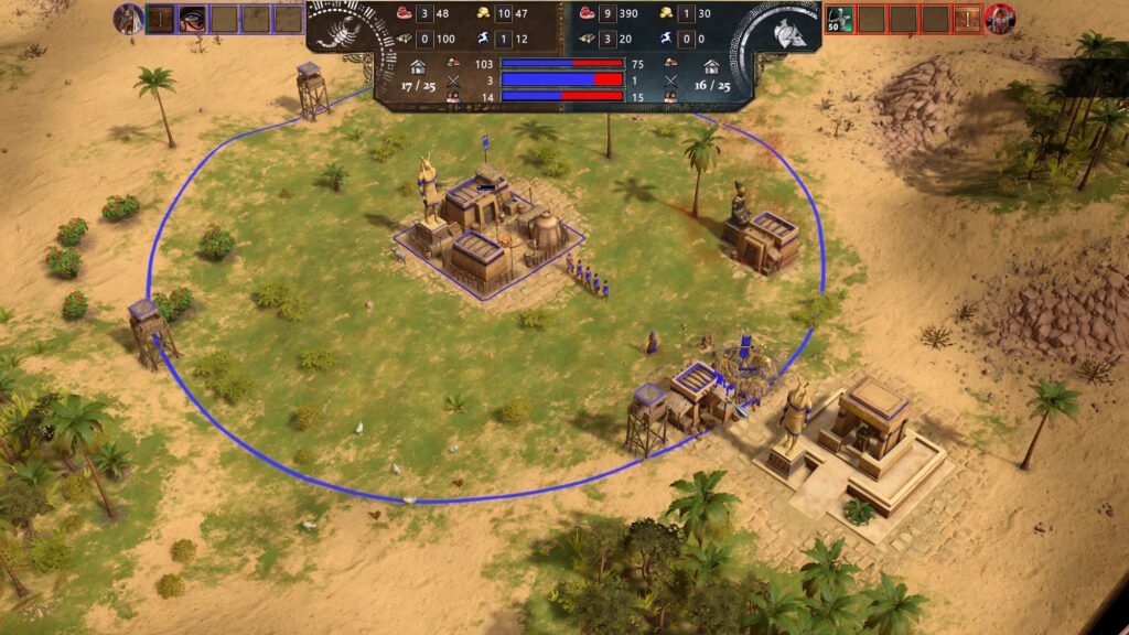 Ready to advance, temple built
