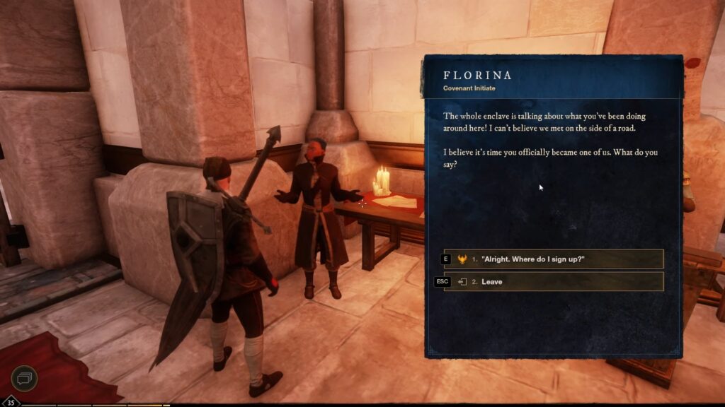 Faction Quest end choice