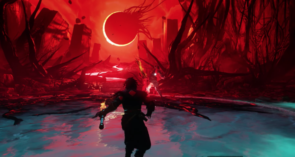Gameplay of a boss encounter in New World