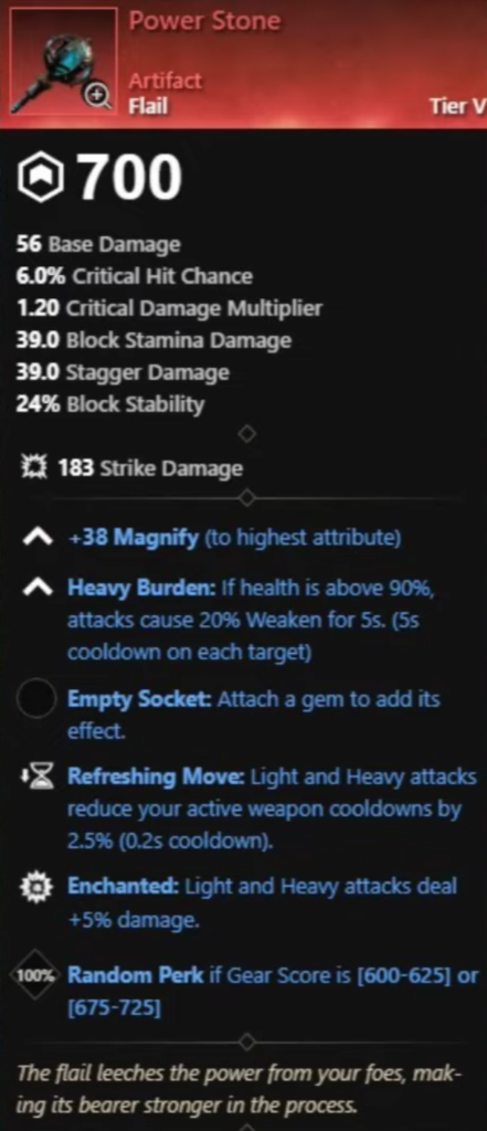 The Power Stone flail