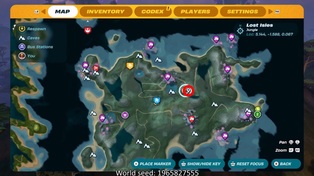 Location with Seed