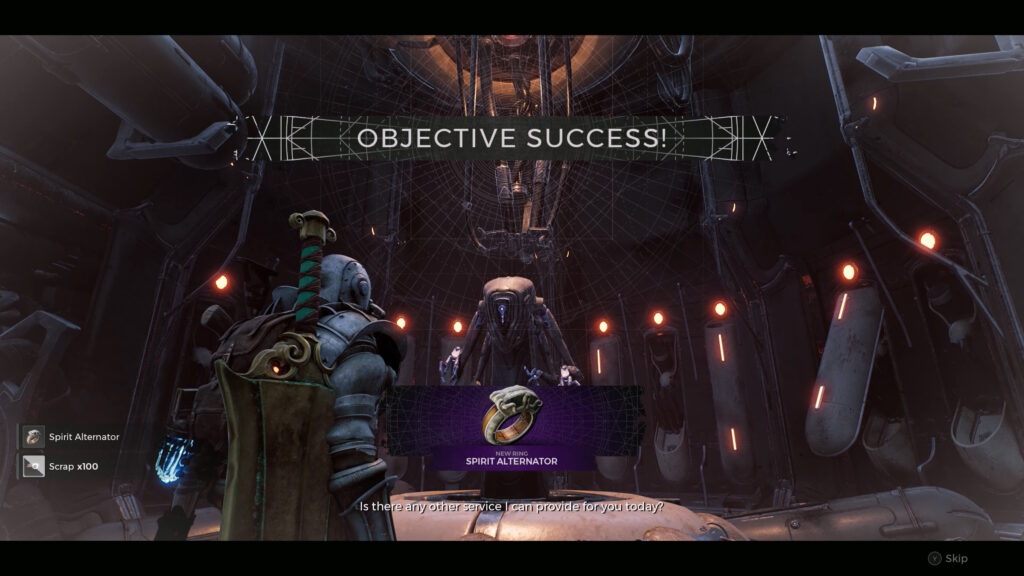 Success! | Remnant 2: How to Get Spirit Alternator Ring (Prototype Robot Alternative Ending) | The Dark Horizon