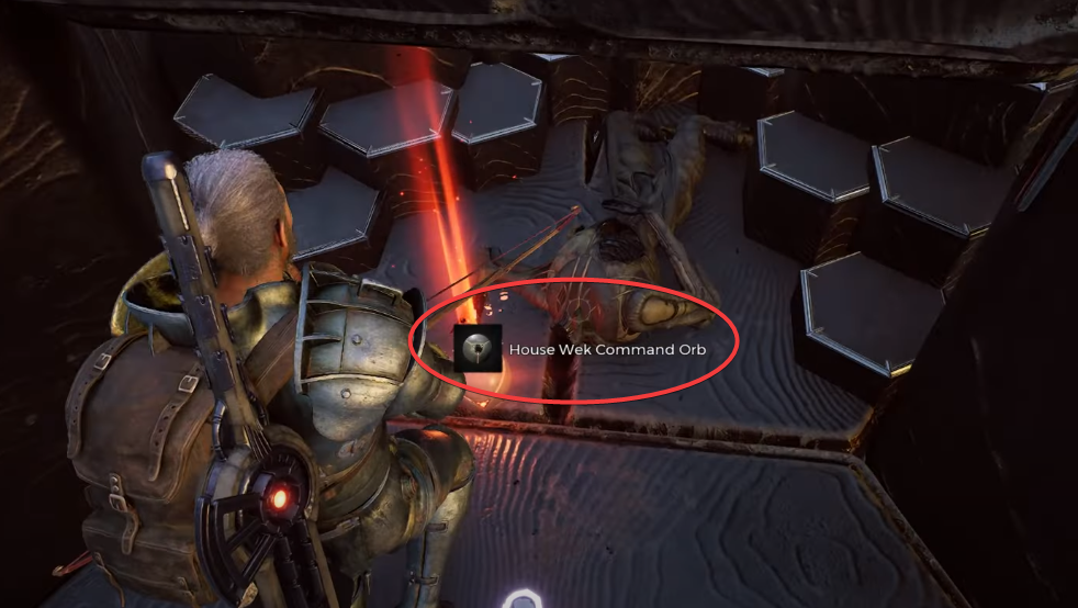Here's the House Wek Command Orb location.