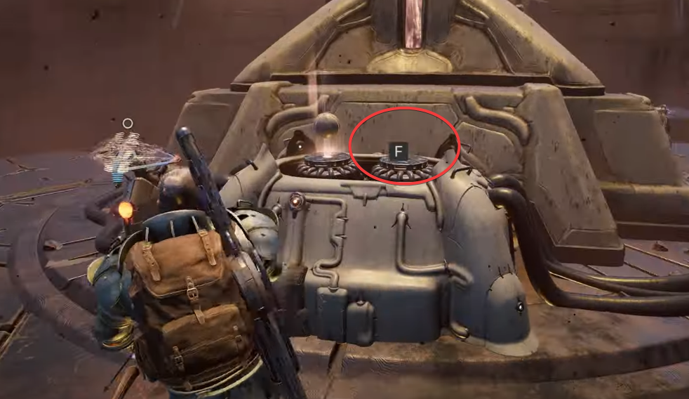 Placing the House Wek Command Orb on the terminal to spawn the boss that drops the Insulator.