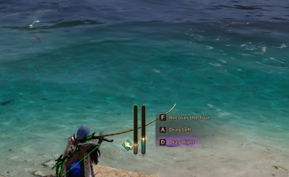 Throne & Liberty player trying to catch fish