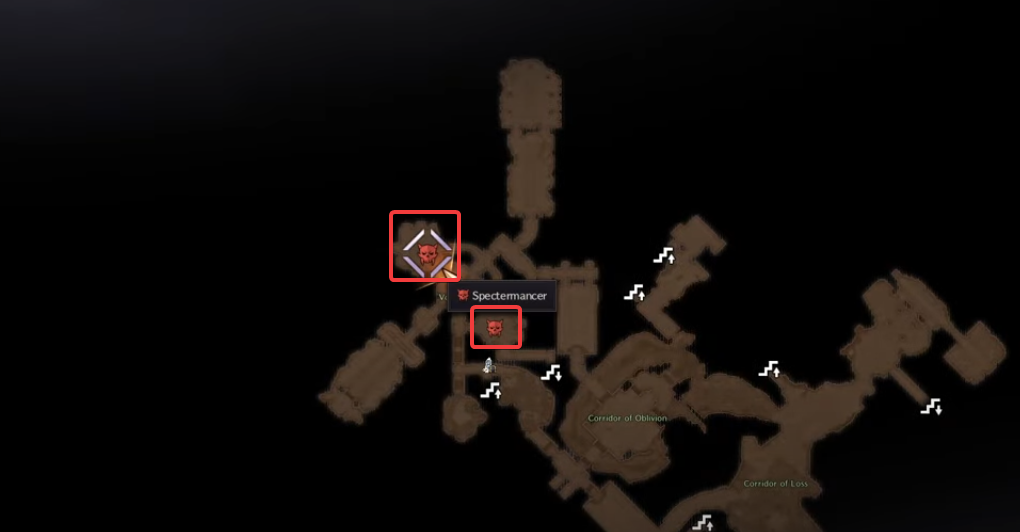 Spectermancer and Spectral Shadowmancer location.