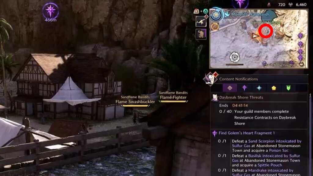 Mystic Portal in the minimap