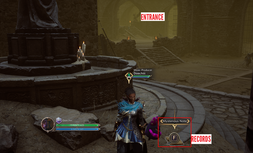 Throne & Liberty location of mysterious note