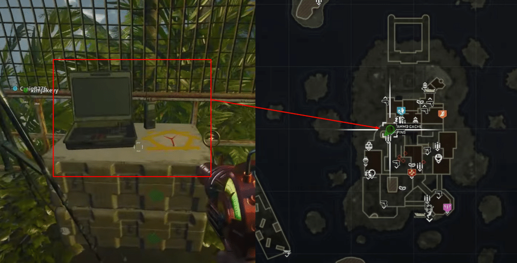 COD Black Ops 6 Zombies laptop location for Y value