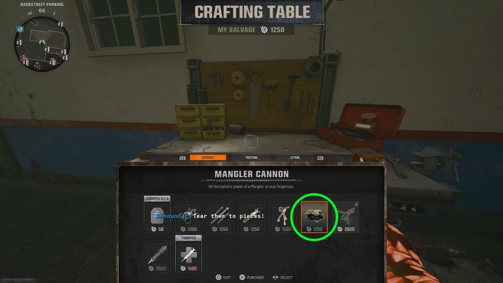 Mangler Cannon Crafting