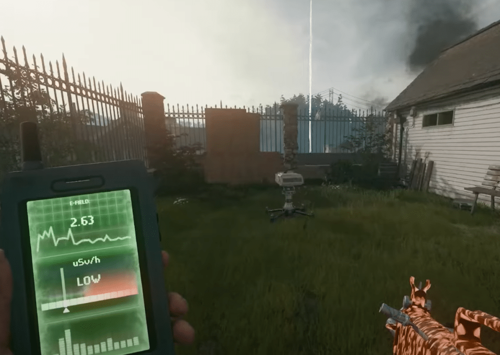 Black Ops 6 Zombies player doing the liberty falls easter egg
