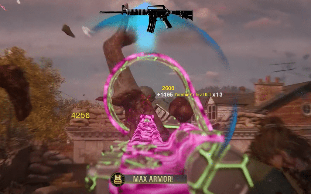 Black Ops 6 Zombies player fighting zombies