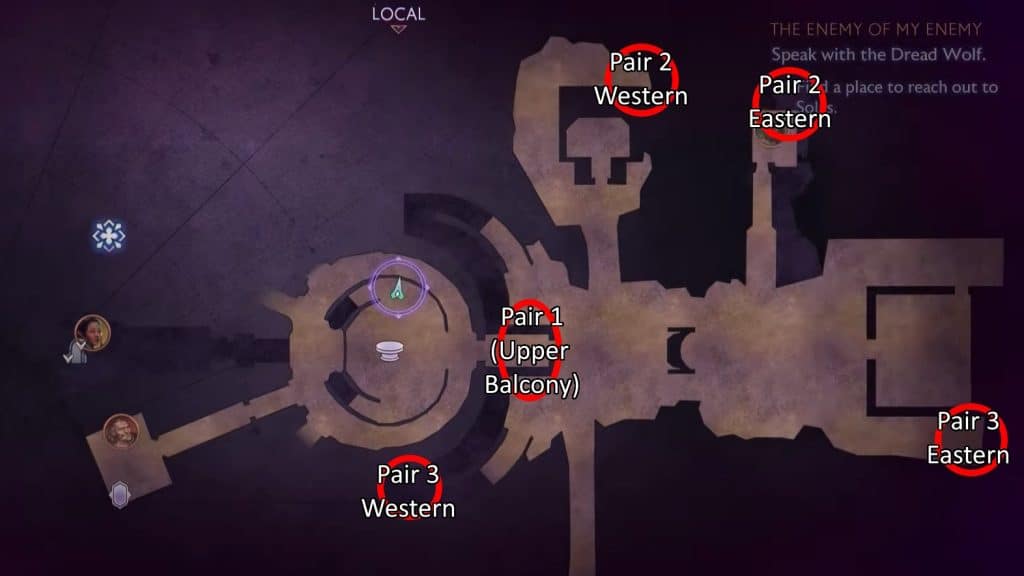 Solution Map | Dragon Age: The Veilguard - Lighthouse Pillar Rotation Puzzle Guide