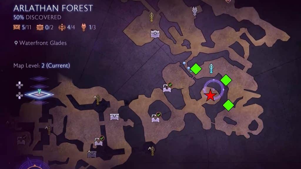 Mysteriou Circle Arlathan Forest Location