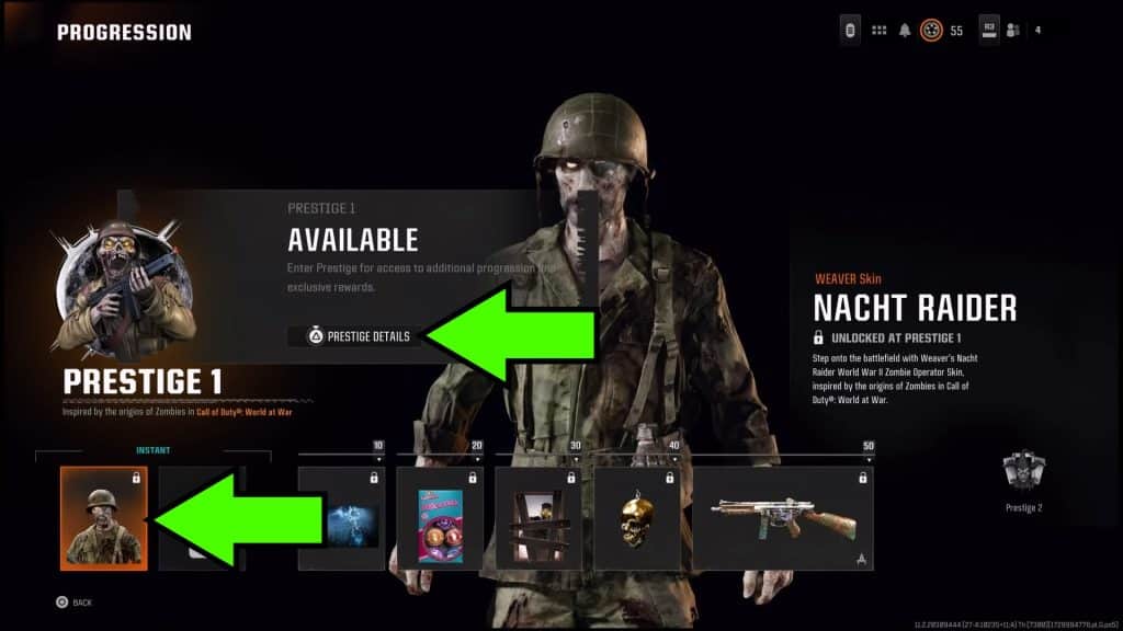Prestige 1 details