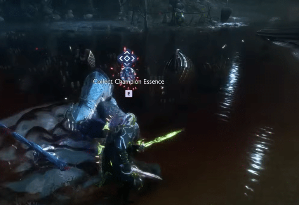 Dragon Age Veilguard player picking up a champion essence