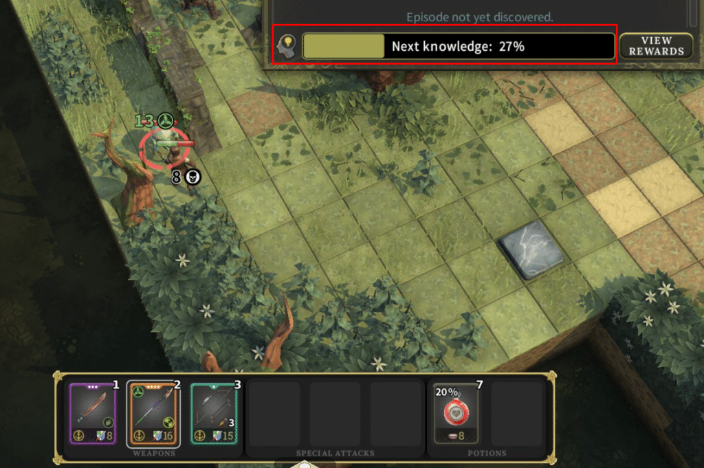 Brighter Shores knowledge point progression bar
