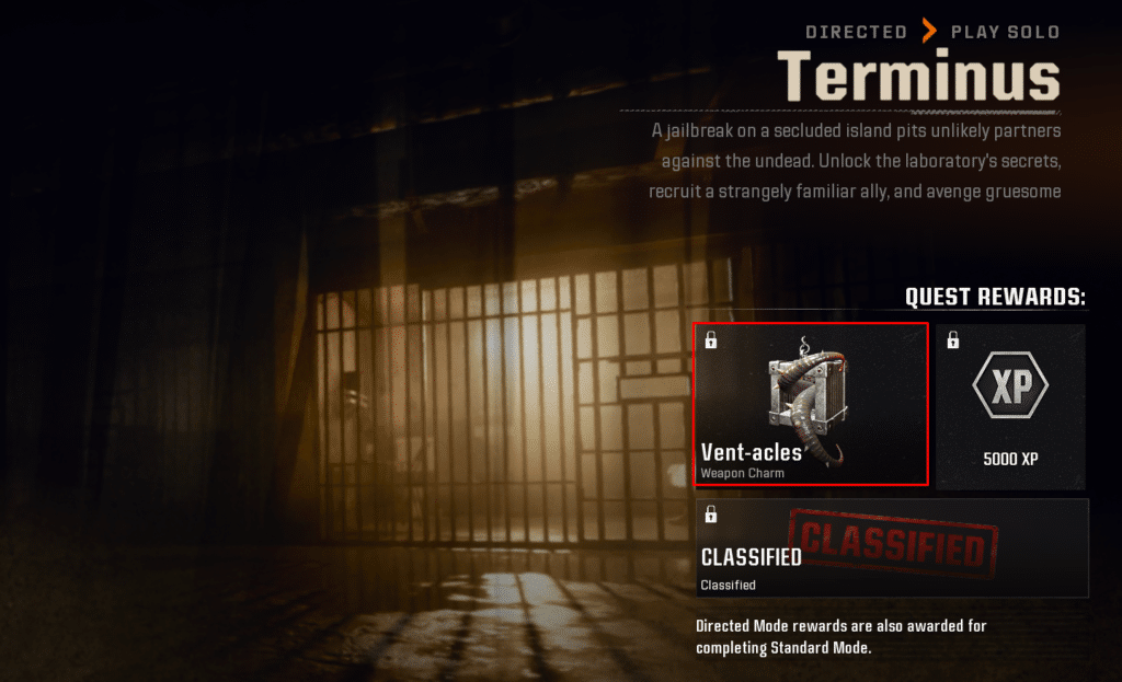 Black Ops 6 quest rewards for directed Terminus