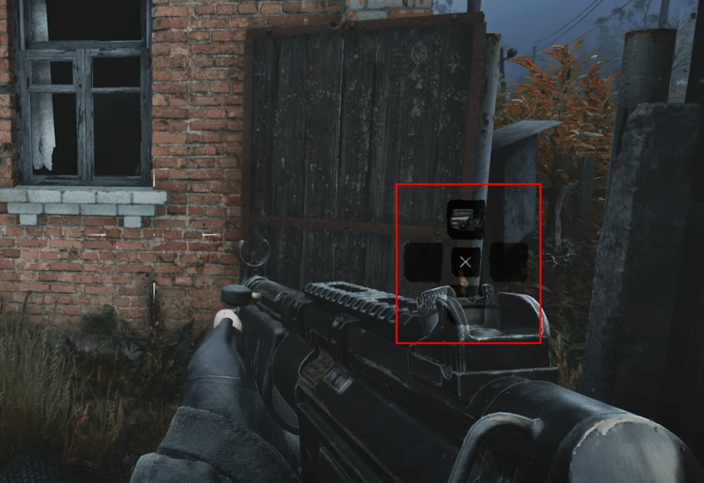 STALKER 2 attachment menu highlighted