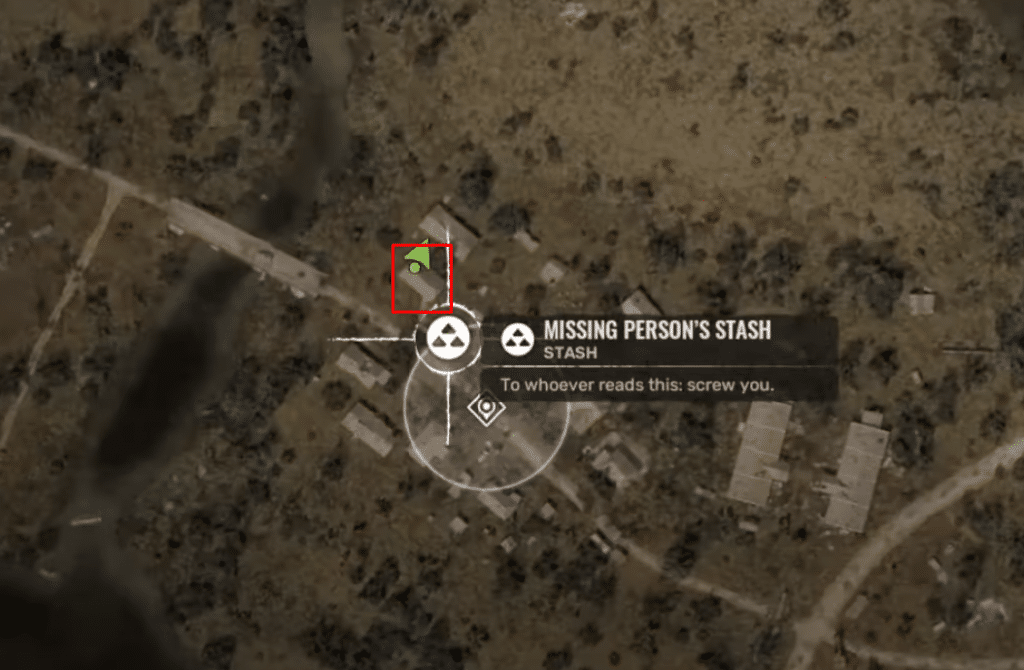 STALKER 2 map showing the house location
