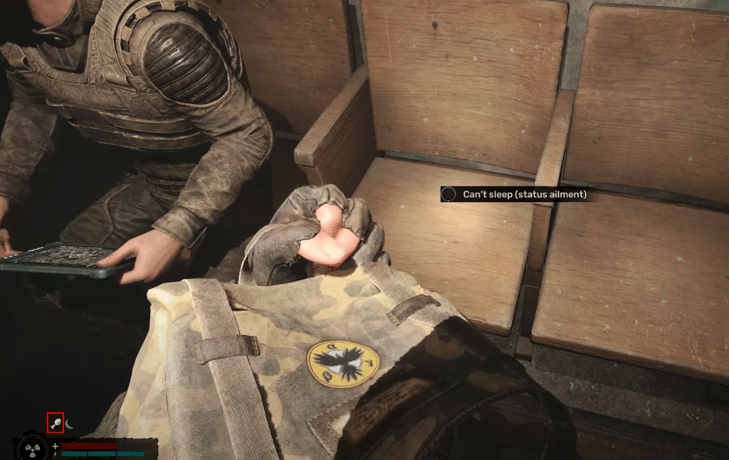 STALKER 2 cant sleep + hunger icon highlighted