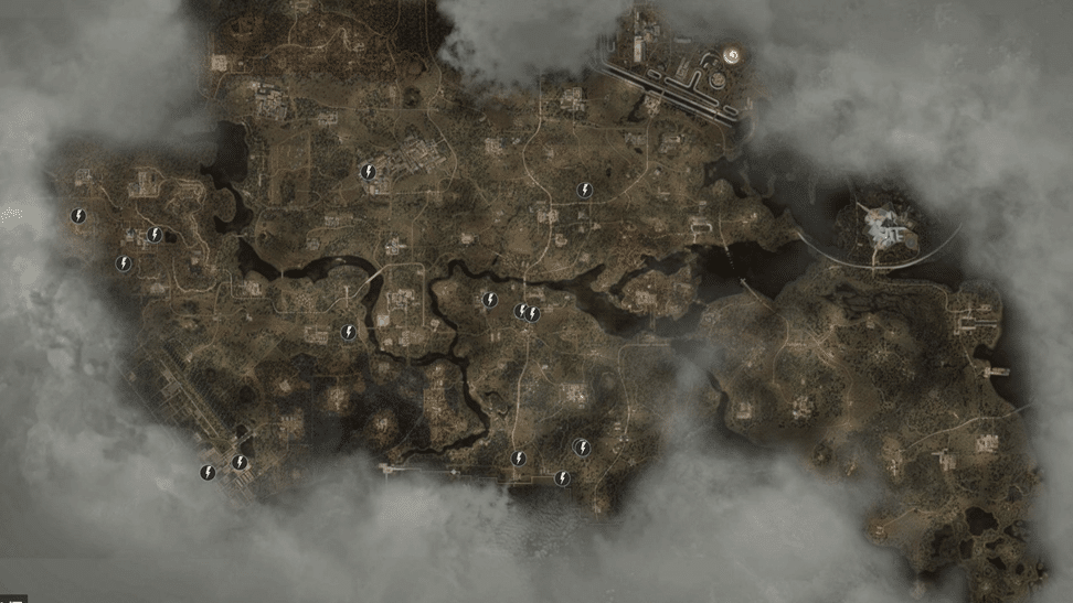 Map of electric field anomalies in Stalker 2